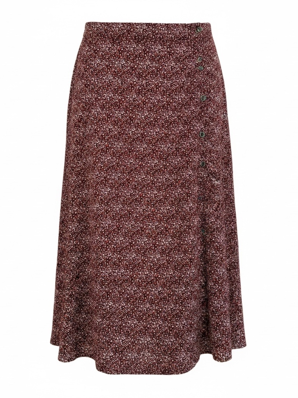 Sky and Sparrow Size 3 Burgundy Floral Button Front Maxi Skirt Vintage Y2K